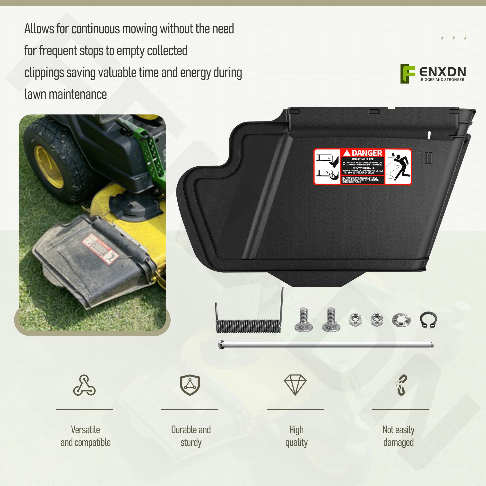 FENXDN Mower Deck Discharge Chute for Jo-hn Deere Z425 Z435 Z510A